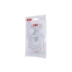 XO NB103 3-in-1 USB uz Lightning, USB-C, microUSB kabelis, 1m, Balts