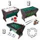 Multifunkcionāls Spēļu Galds 3-in-1 Carruzzo XL Futbols Biljards Gaisa Hokejs