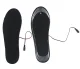 Uzsildāmās apavu zolītes ar USB kabeli, melnas