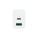 Tīkla lādētājs Oppo OSAB4CB4AE 45W GaN USB-A un USB-C, balts