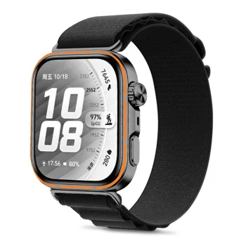 Tech-Protect Nylon Pro siksniņa Huawei Watch Fit 3 / 4 / 4 Pro / 5 / 5 Pro, melna