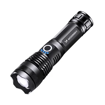 Taktiskais lukturis Wozinsky WLT-15W 15W 1500 lm CREE IP65, melns
