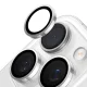 Kameras aizsargstikls Torras Lensguard priekš iPhone 16 Pro, pelēks