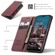 Samsung Galaxy A34 (SM-A346) CASEME Wallet Magnetic Leather Case Cover, Wine Red | Telefona Vāciņš Maciņš Apvalks...