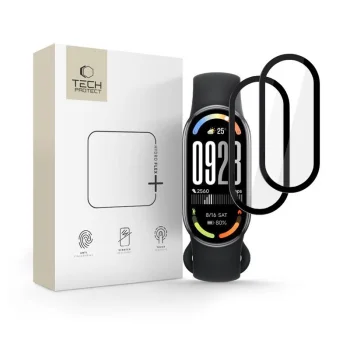 Tech-Protect Glass Flex+ hibrīda aizsargstikls 2 gab. Xiaomi Smart Band 10 / 10 NFC, melns
