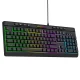 Wozinsky WKG-1044 vadu spēļu tastatūra ar apgaismojumu, melna