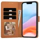 Tech-Protect iPhone 16e / 17e atverams vāciņš maciņš grāmatiņa Wallet Case, brūns