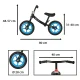 Trike Fix Balance īpaši viegls līdzsvara velosipēds, melns/zils