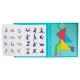 Magnētiska grāmatu puzzle 3D Tangram bloki