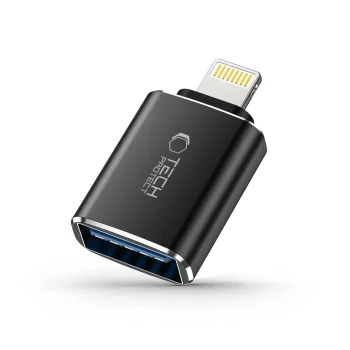 Pāreja Tech-Protect UltraBoost Lightning uz USB-A OTG, Black