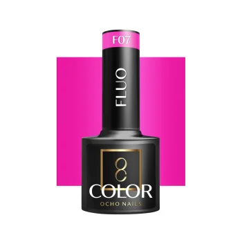 Ocho Nails Fluo F07 hibrīda nagu laka, 5 g