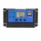 Saules uzlādes regulators 40A 12V 24V PWM kontrolieris ar LCD displeju un 2 USB
