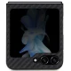 BMW Samsung Galaxy Z Flip 5 vāciņš Leather Carbon, melns