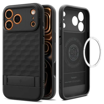 Spigen Parallax "S" Mag vāciņš iPhone 17 Pro Max, melns