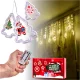 LED gaismas aizkars ar Ziemassvētku figūriņām 3m 125 LED, silti balts