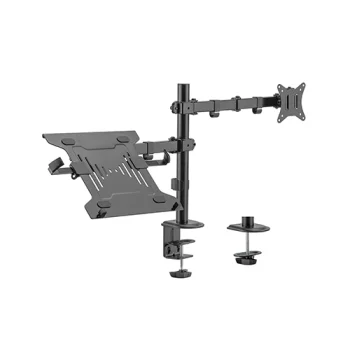 Monitora un klēpjdatora statīvs 17"-32" ekrāniem melns