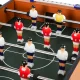 Mini galda futbols bērniem, galda spēle ar 12 figūrām un 2 bumbiņām, 50 x 30,5 x 9 cm