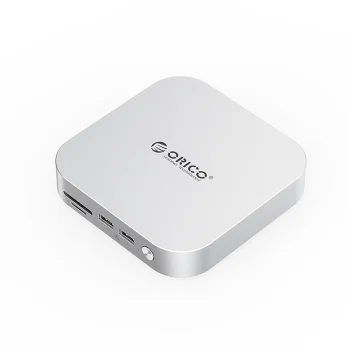 Dokstacija Orico MiniLink 9-in-1 ar M.2 NVMe SSD nodalījumu, sudraba