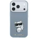 Vāciņš Karl Lagerfeld Smooth Choupette Sketch MagSafe, iPhone 18 Pro Max / 17 Pro Max, gaiši zils