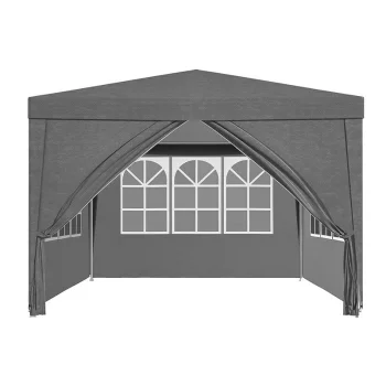 Gotel PA10 dārza telts / paviljons ar 4 sienām, 3x3 m, pelēks