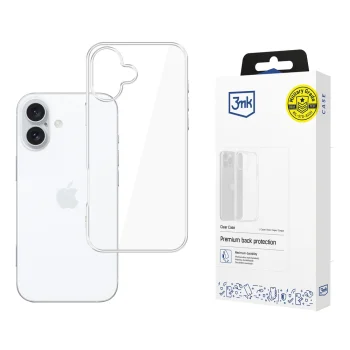 3mk Clear Case iPhone 16 Plus vāciņš, caurspīdīgs
