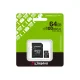Atmiņas karte Kingston Canvas Select Plus G3 microSDXC 64 GB 100 MB/s ar adapteri