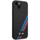 BMW Silicone Slanted Stripes vāciņš iPhone 14 Plus / 15 Plus, melns