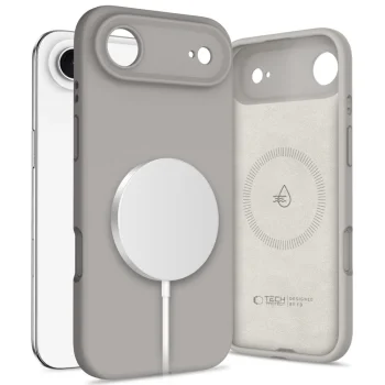 Tech-Protect Silicone MagSafe vāciņš priekš iPhone 17 Air, pelēks