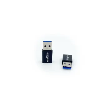 Maxlife USB-C uz USB 3.0 adapteris, Melns