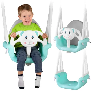 Ricokids 3-in-1 Bērnu šūpoles, tirkīza