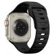 Pulksteņa siksniņa Tech-Protect Silicone Line priekš Apple Watch 44 / 45 / 46 / 49 mm, melna