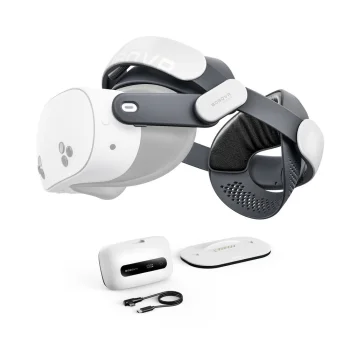 BoboVR M3 Pro+ galvas siksna ar 6500 mAh akumulatoru Meta Quest 3 / 3S
