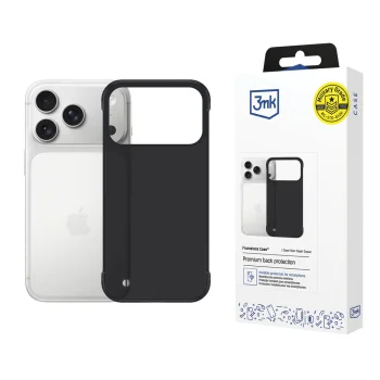 3mk Just20g matēts maciņš Apple iPhone 17 Pro Max - melns | Matt Phone Case Cover Matte Black