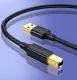 Ugreen USB-A uz USB-B 2.0 printera kabelis, 1.5m, melns