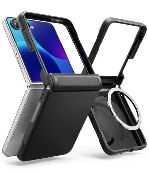 Ringke Onyx Flap MagSafe vāciņš Samsung Galaxy Z Flip 8, melns