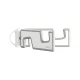 Baseus Portable fold-out phone stand - white