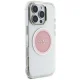 Guess IML Metal Colored Circle Classic Logo MagSafe iPhone 16 Pro vāciņš, rozā