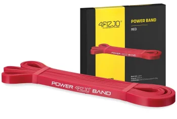 4Fizjo Power Band pretestības gumija, 6-10 kg, sarkana