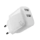 Puro PROLITE 10W 2x USB-A tīkla lādētājs - White