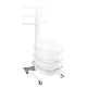 Pedikīra vanniņa ar ratiņiem Comfort ar Lift funkciju, 24-47 cm