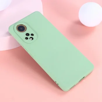 Huawei Nova 9 (NAM-AL00, NAM-LX9) / Honor 50 Soft Liquid Silicone Anti-Scratch Protective Case Cover, Green | Telefona...