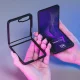 3mk Satin Armor Case+ vāciņš Samsung Galaxy Z Flip 7, Caurspīdīgi melns