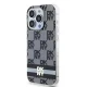 DKNY iPhone 13 Pro Max vāciņš IML Checkered Mono Pattern MagSafe, melns