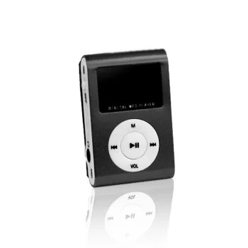 Setty MP3 atskaņotājs ar LCD ekrānu un austiņām, melns