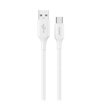 Dudao L2sT USB-A uz USB-C kabelis 6A 1.2m, balts