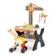 Ecotoys Koka instrumentu galds bērniem, 76 detaļas