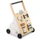 Attīstošs interaktīvs bērnu koka stumjamais staigulis RK-875 Ricokids | Wooden Push Walker