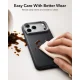 ESR Leather Kickstand MagSafe vāciņš priekš iPhone 18 Pro Max / 17 Pro Max, melns