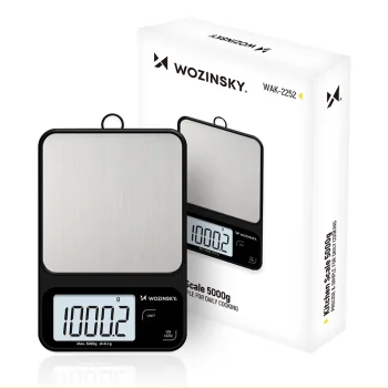 Virtuves svari Wozinsky WAK-2252 ar LCD displeju līdz 5 kg, melni