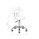 Kosmētiskā taburete pedikīram A-007, balta